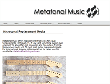 Tablet Screenshot of metatonalmusic.com